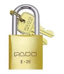 Cadeado 25 mm c/ 2 chaves Pado