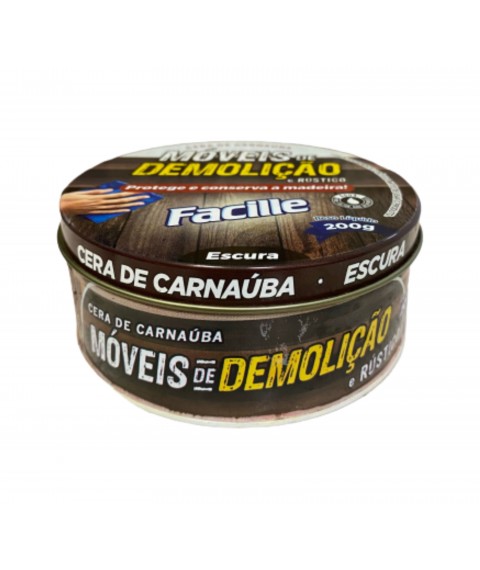 Cêra em pasta p/moveis de demolição escura 200 gr Facille