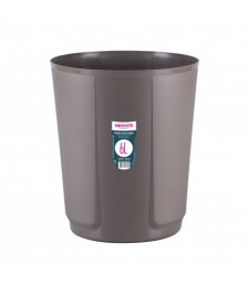 Cesto 06 lt s/tampa fechado redondo Sanremo marrom SR2206P