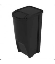 Lix. 45 lt empilhavel retangular preta Plasutil 15063