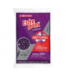 Esponja de louca c/2 Esfrebom macia Esfrebom Bettanin 