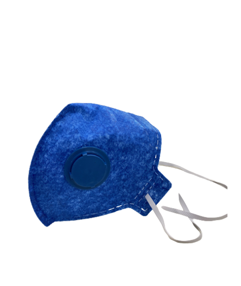 Mascara azul com filtro unitaria