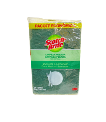 Esponja de louca c/4 Scoth Brite 110x75x20mm dupla face