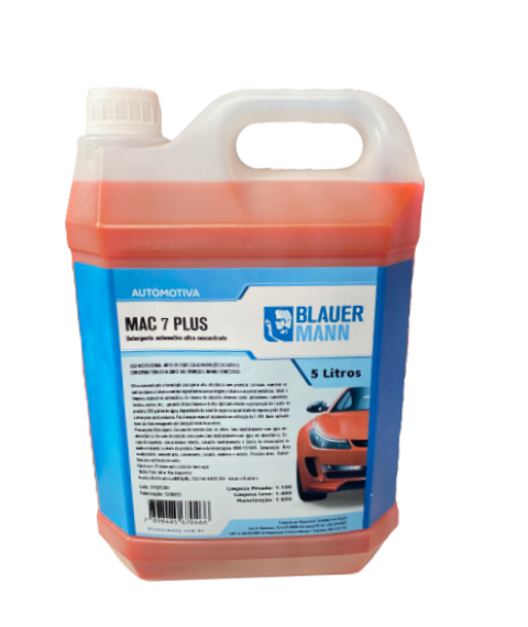 Xampu p/carro Mac 7 Plus 1x400 lt 5lt  Blauermann