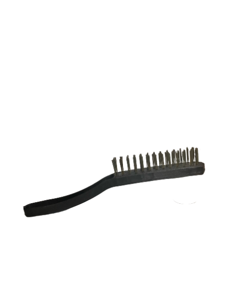 Escova de aço c/ cabo plástico