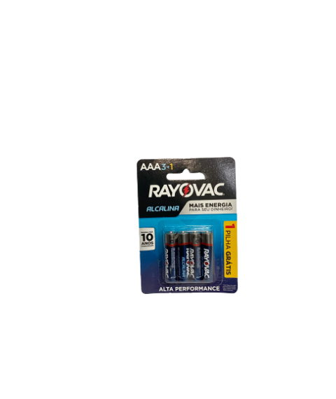 Pilha palito c/4 und AAA Rayovac