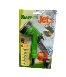 Esguicho p/ mangueira plástico 6 jatos jet super Trapp