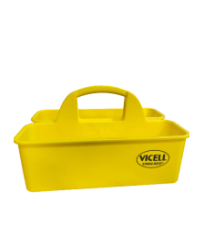 Porta produtos de limpeza plástico retangular Bralimpia Color