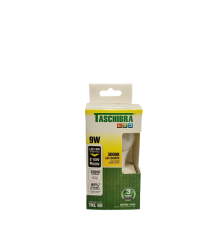 Lâmpada led tkl 60 9 W 3000 k luz quente Taschibra