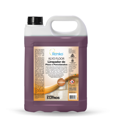 Limpador porcelanato piso limpeza pesada 5lt Klyo Floor Renko