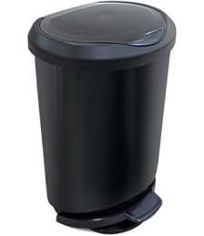 Lix. 45 lt pedal e borda PRETA Label Toyplast