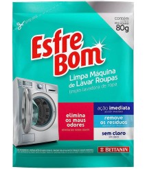 Sabao em po p/tirar odor maquina lavar roupas 80 gr BT4710