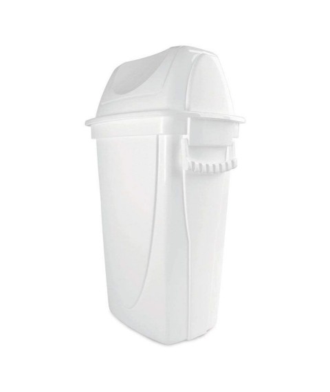 Lix. 46 lt PLASUTIL branca basculante retangular 5506