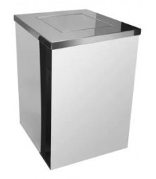 Lix. inox 50 lt JSN C20 c/tampa basculante 24X50