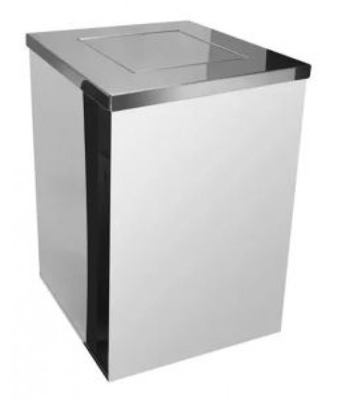 Lix. inox 50 lt JSN C20 c/tampa basculante 24X50