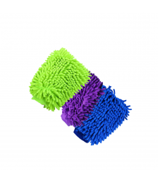 Luva de microfibra p/lavar carro/limpeza geral Elo