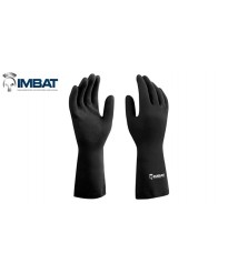 Luva latex forrada preta Imbat TAM G