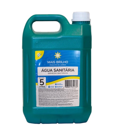 Água sanitária 5 lts Mais Brilho