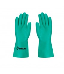 Luva látex nitrílica forrada VERDE M Imbat