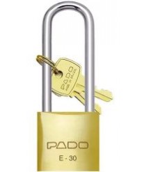 Cadeado haste longa c/ 2 chaves 30 mm Pado