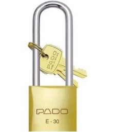Cadeado haste longa c/ 2 chaves 30 mm Pado