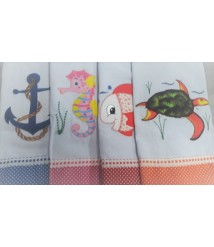 Pano de prato COM estampa bordado 46X67