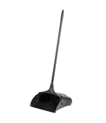 Pá de lixo preta c/cabo alto- Perfect