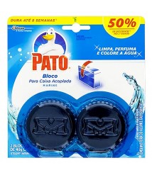 Pedra sanitária acoplada AZUL MARINE c/2 und 40 gr Pato