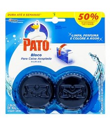 Pedra sanitária acoplada AZUL MARINE c/2 und 40 gr Pato