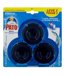 Pedra sanitária acoplada c/3 und AZUL MARINE 40 gr Pato