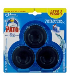 Pedra sanitária acoplada c/3 und AZUL MARINE 40 gr Pato