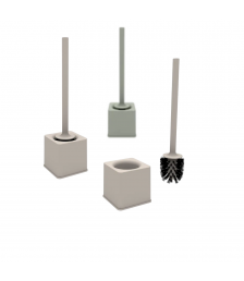 Pincel sanitario SOPRANO preto c/ suporte quadrado 13515