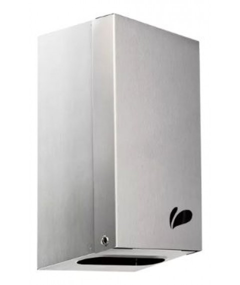 Porta papel hig. cai cai inox escovado QUADRADO Biovisium 5489