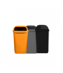 Lix. 50 lt de parede cinza Lar 13893