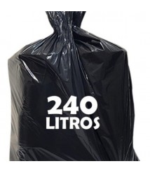 Saco lixo preto PESADO 120X142  240 lt c/50 und