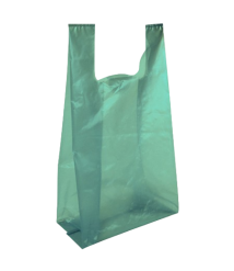 Sacola 30x45 verde PACOTE 2 KG