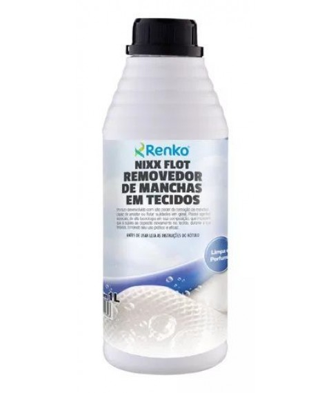Tira manchas profissional em tecidos 1 lt Nixx flot Renko