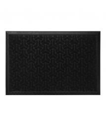 Tapete 40x60 WATERKAP preto com borda Kapazi 191303