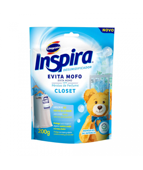Anti mofo CLOSET MEMÓRIAS INFÂNCIA sache 200 gr Limpano