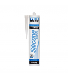 Cola silicone 256 gr branco em tubo TEKBOND