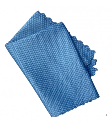 Pano microfibra 38x60 ESCAMA DE PEIXE AZUL 