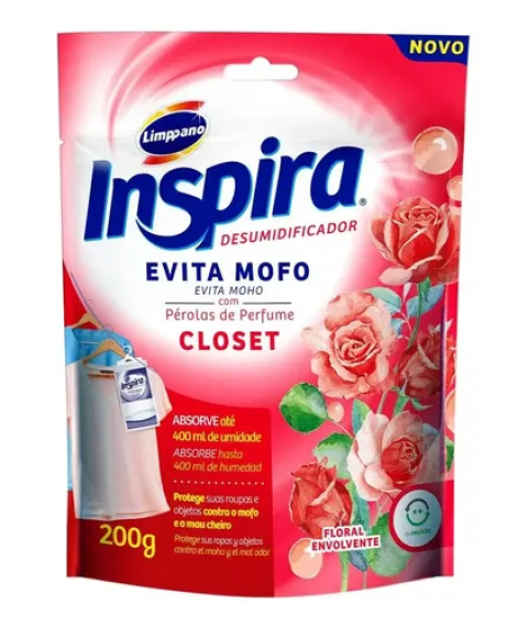 Anti mofo CLOSET FLORAL ENVOLVENTE sache 200 gr Limpano