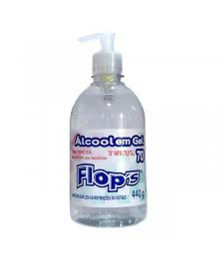 Alcool em gel 440gr 70º pumb FLOPS