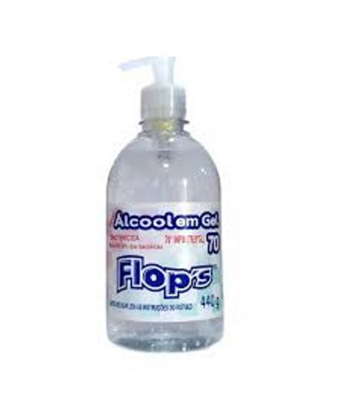 Alcool em gel 440gr 70º pumb FLOPS