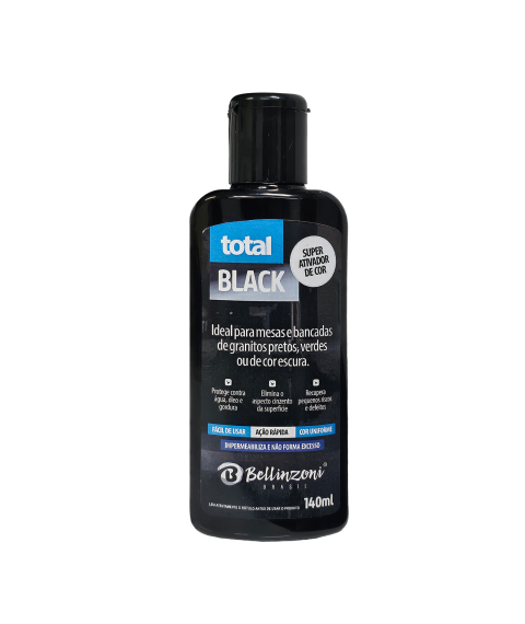 Ativador de cor em pedra escura Total Black 140 ml Bellinzoni