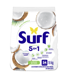 Sabão em pó de coco  1,6 kg Surf Sachet