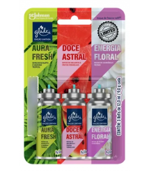 Refil click c/3 und EDIÇÃO LIMITADA Glade 12 ml