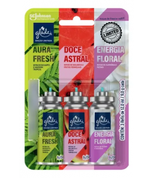 Refil click c/3 und EDIÇÃO LIMITADA Glade 12 ml
