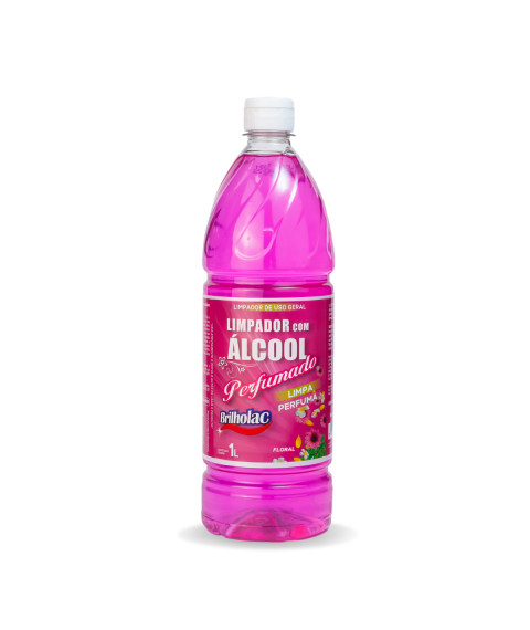Limpador álcool perfumado FLORAL 1lt Brilholac
