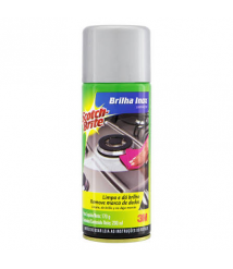 Silicone aerossol 3M Brilho Inox 170 ml Scoth Brite 